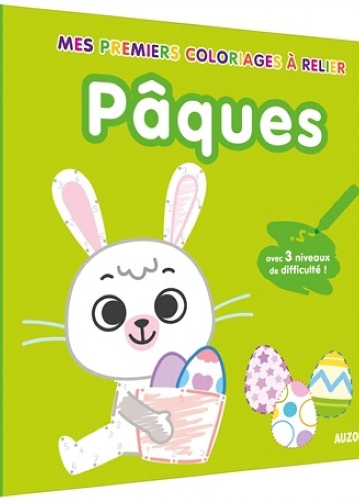Pâques : mes premiers coloriages à relier