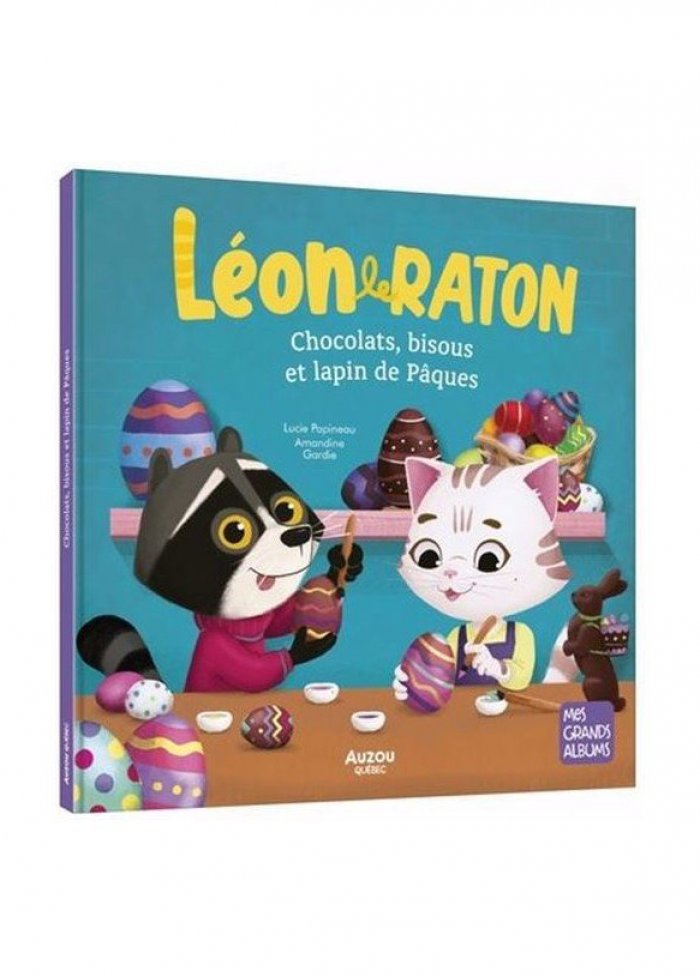Léon le raton : chocolats, bisous et lapin de Pâques