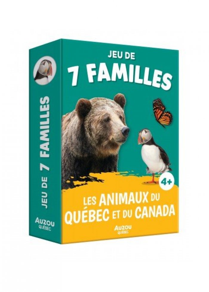 Jeu de 7 familles : les animaux du Québec et du Canada